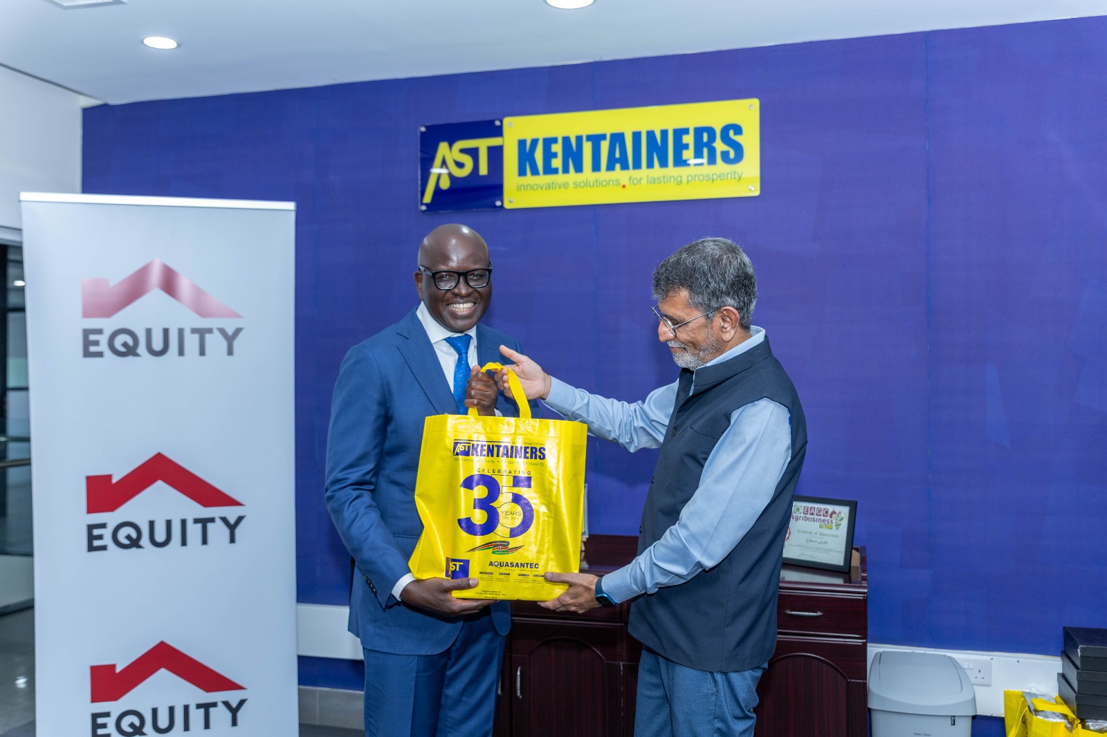 Equity Bank Kenya MD, Moses Nyabanda, visited Aquasantec Group
